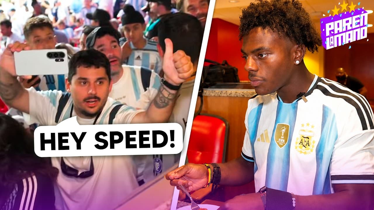 CONOCIMOS A SPEED EN MEDIO DEL PARTIDO | Paren La Mano